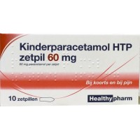 Healthypharm Paracetamol  Kind 60 mg zetpillen