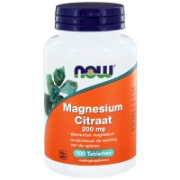 Magnesium Citraat 200 mg Now
