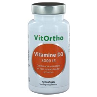 Vitortho Vitamine D3 3000 IE 120 softgels