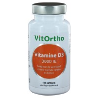 Vitortho Vitamine D3 3000 IE  300 softgels